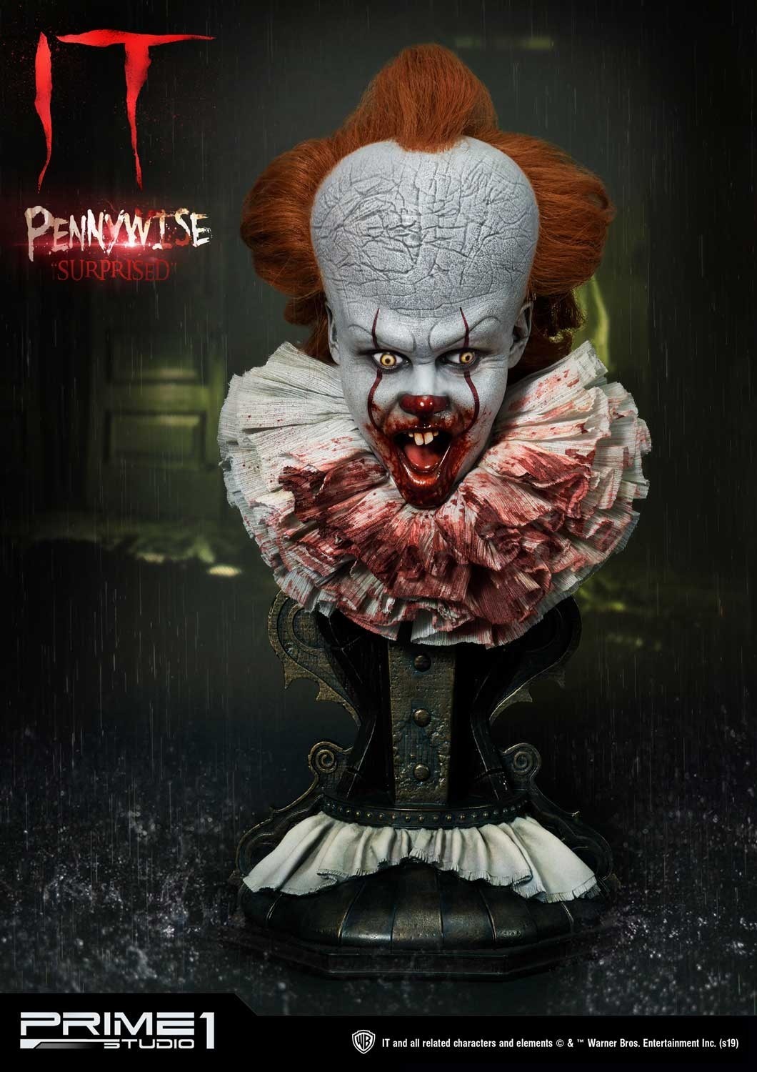 It (2017) - Pennywise - Bust - High Definition Bust (HDBIT-ALL) - 1/2 - Head Set (Prime 1 Studio) photo 6