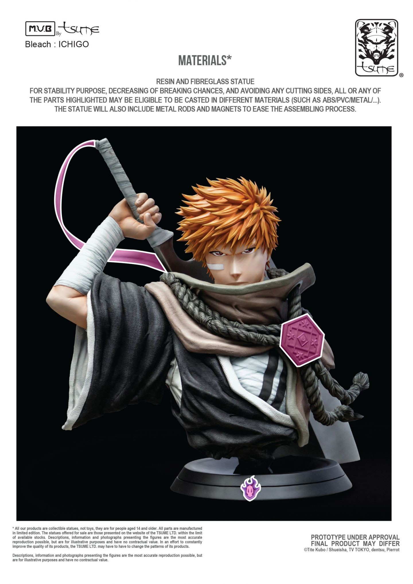 Bleach - Kurosaki Ichigo - Bust - M.U.B (Tsume) photo 7