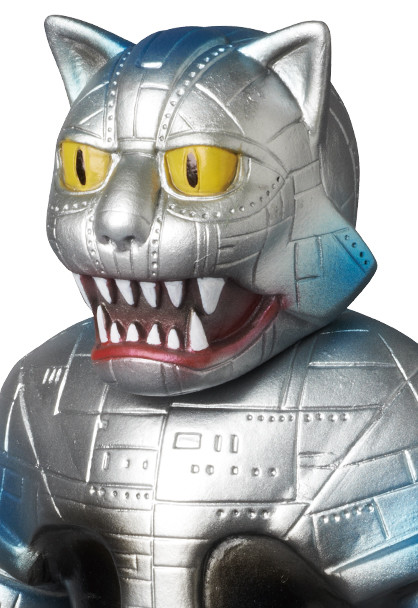 Jinzou Ningen Kikaider - Silver Cat - Toei Retro Sofubi Collection (Medicom Toy) photo 2