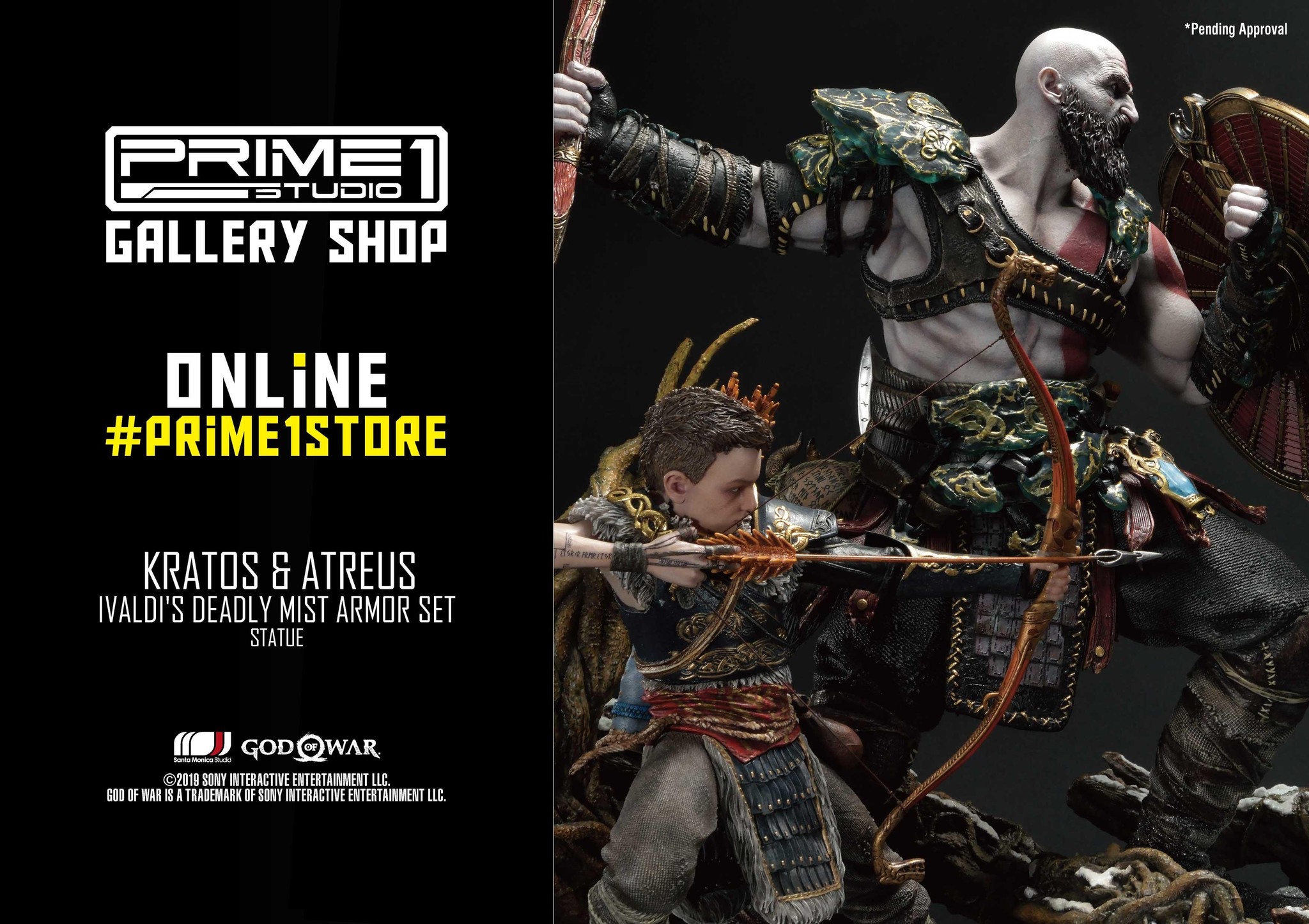 God of War (2018) - Atreus - Kratos - Mimir - Ultimate Premium Masterline  (UPMGOW-02) - 1/4 - Ivaldi's Deadly Mist Armor set (Prime 1 Studio) photo 2