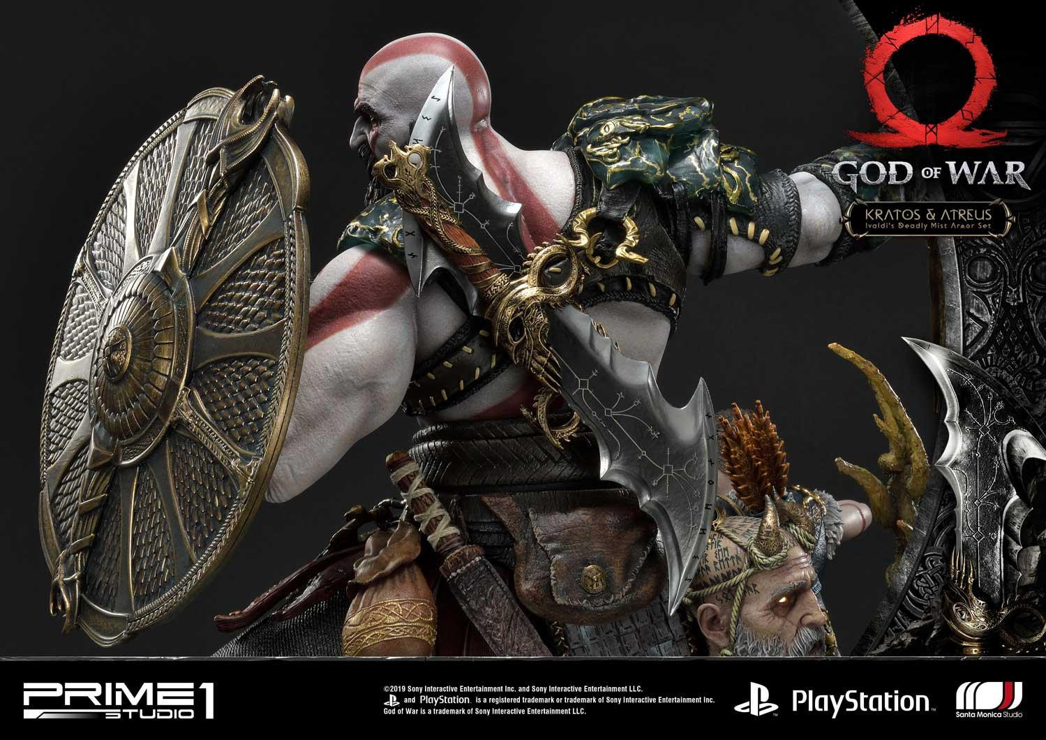 God of War (2018) - Atreus - Kratos - Mimir - Ultimate Premium Masterline  (UPMGOW-02) - 1/4 - Ivaldi's Deadly Mist Armor set (Prime 1 Studio) photo 5