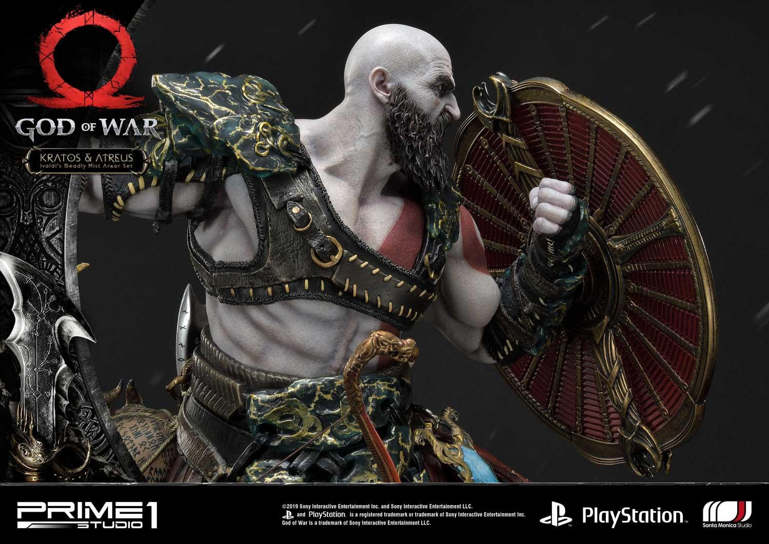 God of War (2018) - Atreus - Kratos - Mimir - Ultimate Premium Masterline  (UPMGOW-02) - 1/4 - Ivaldi's Deadly Mist Armor set (Prime 1 Studio) photo 8