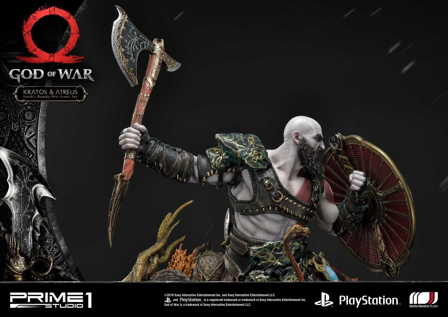God of War (2018) - Atreus - Kratos - Mimir - Ultimate Premium Masterline  (UPMGOW-02) - 1/4 - Ivaldi's Deadly Mist Armor set (Prime 1 Studio) photo 9