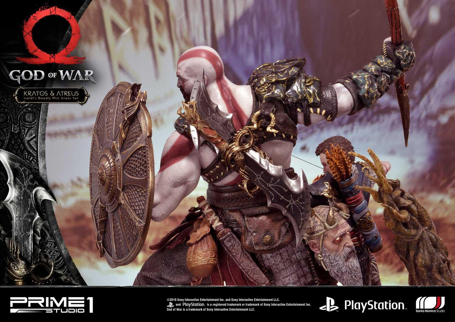 God of War (2018) - Atreus - Kratos - Mimir - Ultimate Premium Masterline  (UPMGOW-02) - 1/4 - Ivaldi's Deadly Mist Armor set (Prime 1 Studio) photo 15