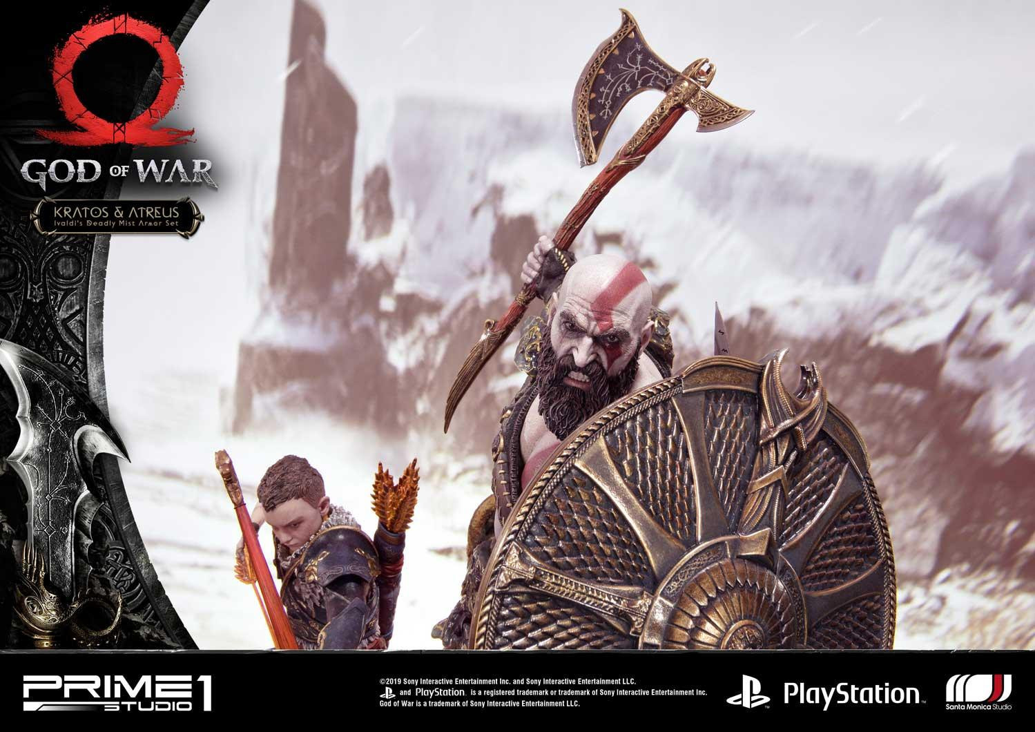 God of War (2018) - Atreus - Kratos - Mimir - Ultimate Premium Masterline  (UPMGOW-02) - 1/4 - Ivaldi's Deadly Mist Armor set (Prime 1 Studio) photo 17