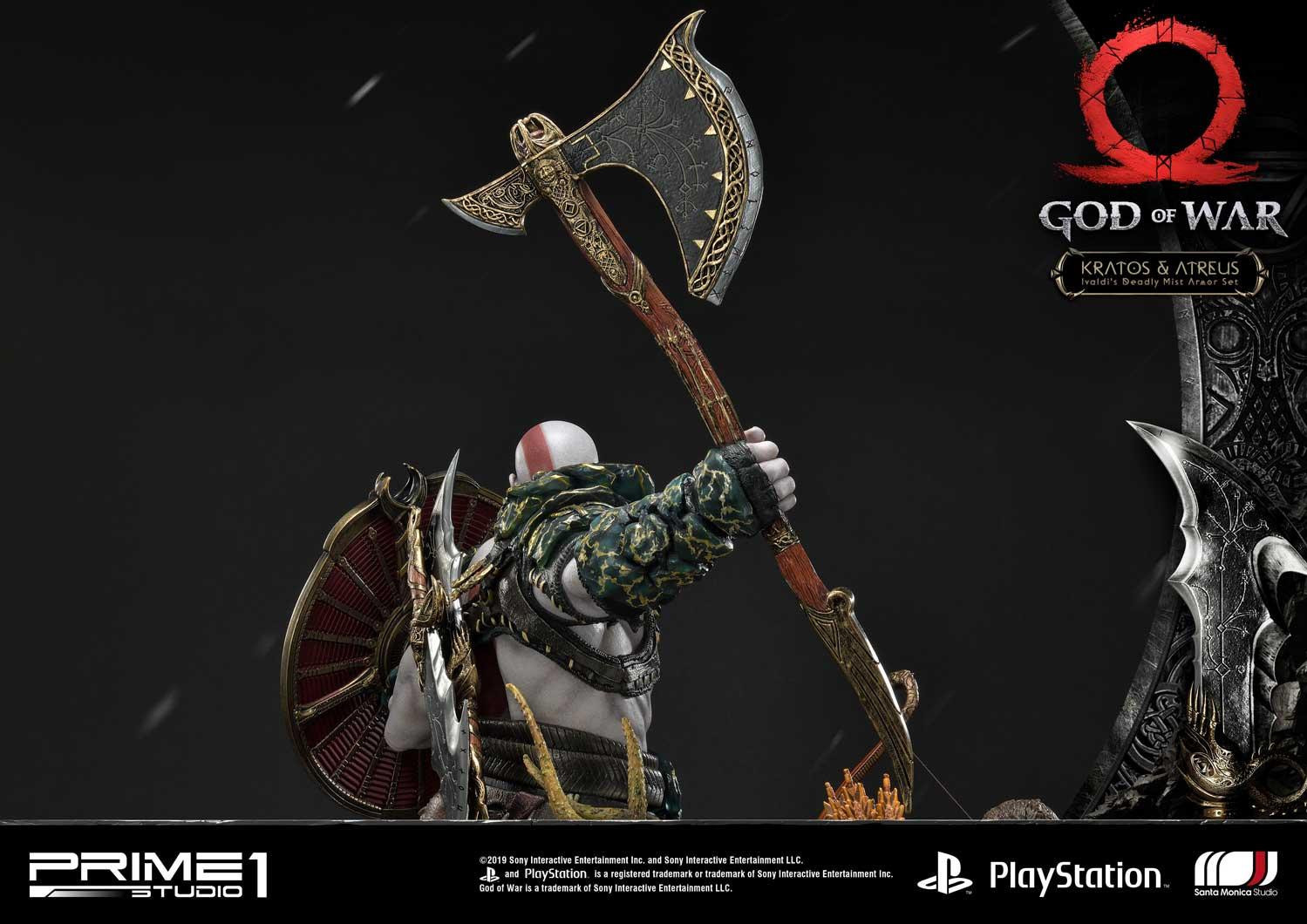 God of War (2018) - Atreus - Kratos - Mimir - Ultimate Premium Masterline  (UPMGOW-02) - 1/4 - Ivaldi's Deadly Mist Armor set (Prime 1 Studio) photo 20