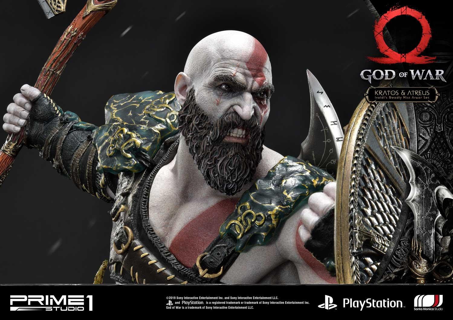 God of War (2018) - Atreus - Kratos - Mimir - Ultimate Premium Masterline  (UPMGOW-02) - 1/4 - Ivaldi's Deadly Mist Armor set (Prime 1 Studio) photo 24