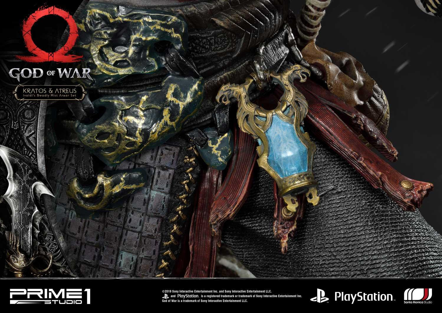 God of War (2018) - Atreus - Kratos - Mimir - Ultimate Premium Masterline  (UPMGOW-02) - 1/4 - Ivaldi's Deadly Mist Armor set (Prime 1 Studio) photo 27