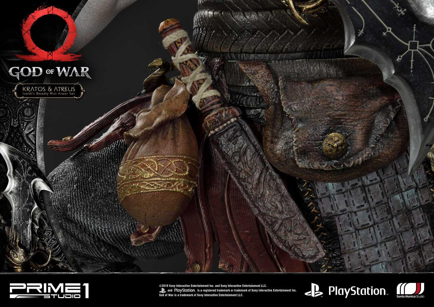 God of War (2018) - Atreus - Kratos - Mimir - Ultimate Premium Masterline  (UPMGOW-02) - 1/4 - Ivaldi's Deadly Mist Armor set (Prime 1 Studio) photo 28