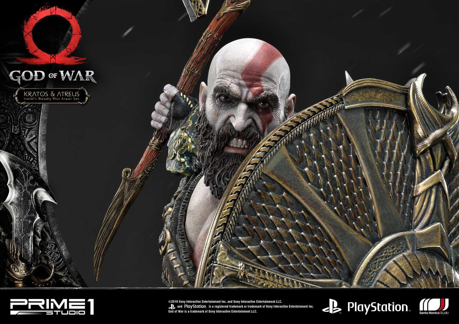God of War (2018) - Atreus - Kratos - Mimir - Ultimate Premium Masterline  (UPMGOW-02) - 1/4 - Ivaldi's Deadly Mist Armor set (Prime 1 Studio) photo 29