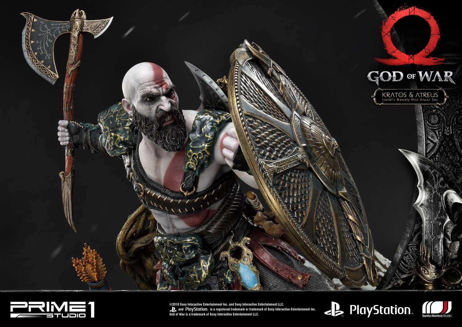 God of War (2018) - Atreus - Kratos - Mimir - Ultimate Premium Masterline  (UPMGOW-02) - 1/4 - Ivaldi's Deadly Mist Armor set (Prime 1 Studio) photo 34