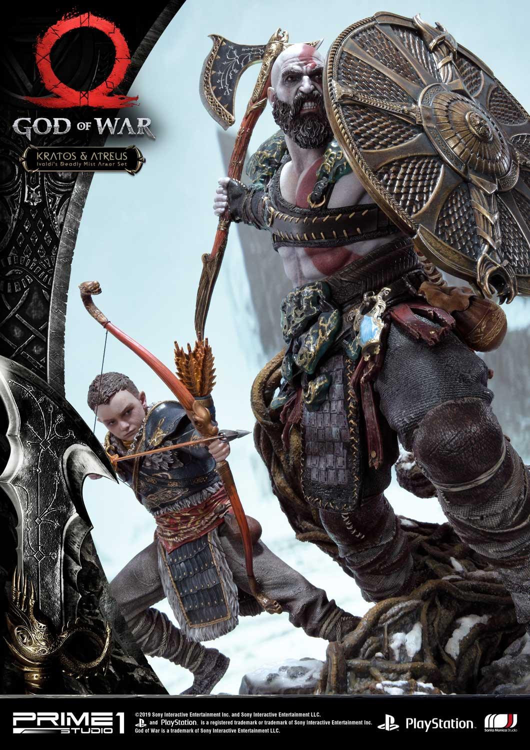 God of War (2018) - Atreus - Kratos - Mimir - Ultimate Premium Masterline  (UPMGOW-02) - 1/4 - Ivaldi's Deadly Mist Armor set (Prime 1 Studio) photo 36