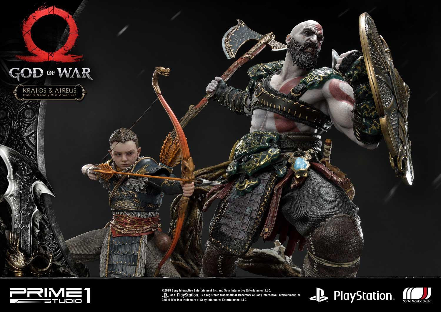 God of War (2018) - Atreus - Kratos - Mimir - Ultimate Premium Masterline  (UPMGOW-02) - 1/4 - Ivaldi's Deadly Mist Armor set (Prime 1 Studio) photo 43