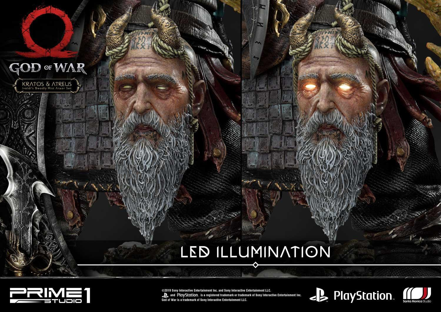 God of War (2018) - Atreus - Kratos - Mimir - Ultimate Premium Masterline  (UPMGOW-02) - 1/4 - Ivaldi's Deadly Mist Armor set (Prime 1 Studio) photo 45