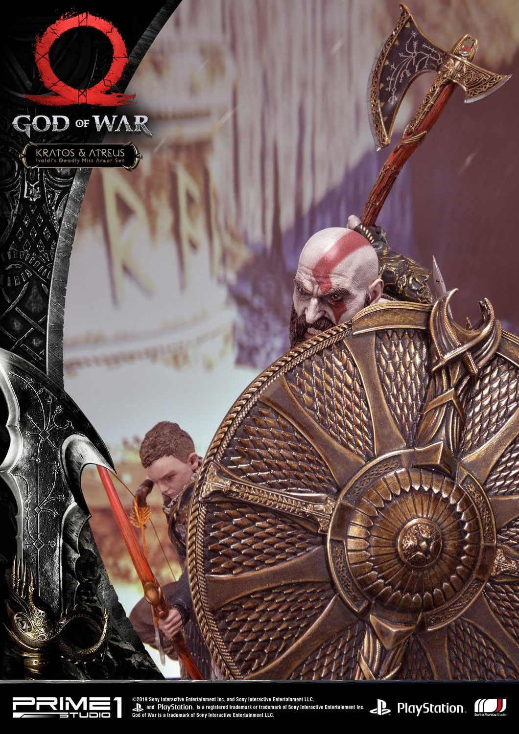 God of War (2018) - Atreus - Kratos - Mimir - Ultimate Premium Masterline  (UPMGOW-02) - 1/4 - Ivaldi's Deadly Mist Armor set (Prime 1 Studio) photo 48