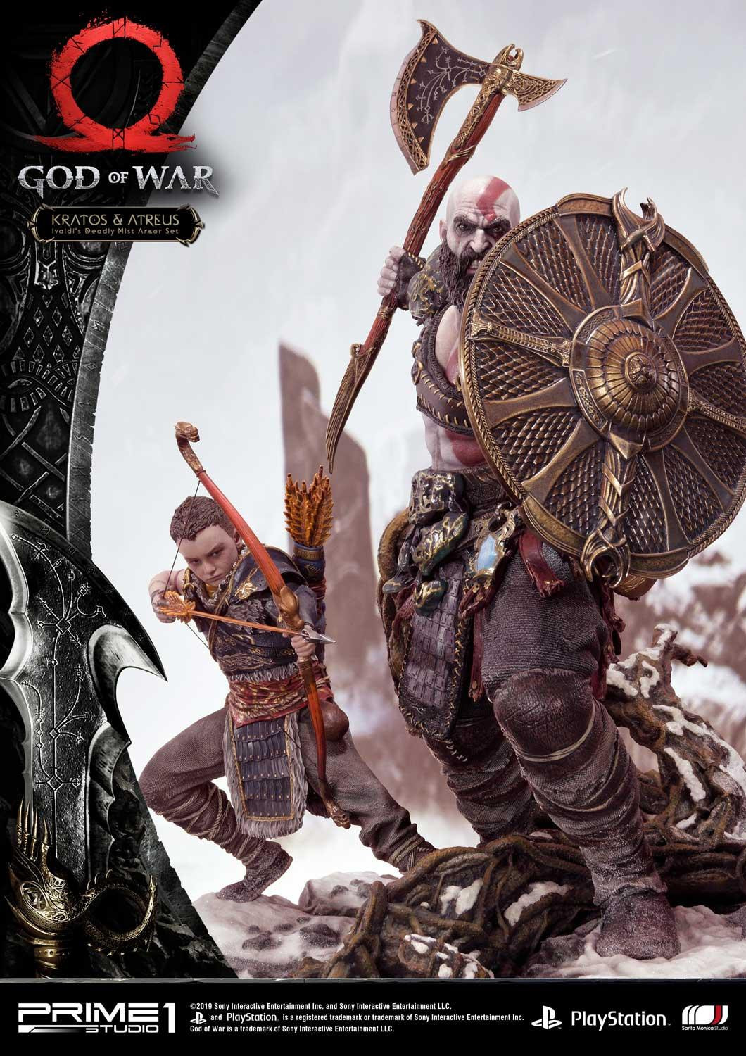 God of War (2018) - Atreus - Kratos - Mimir - Ultimate Premium Masterline  (UPMGOW-02) - 1/4 - Ivaldi's Deadly Mist Armor set (Prime 1 Studio) photo 50
