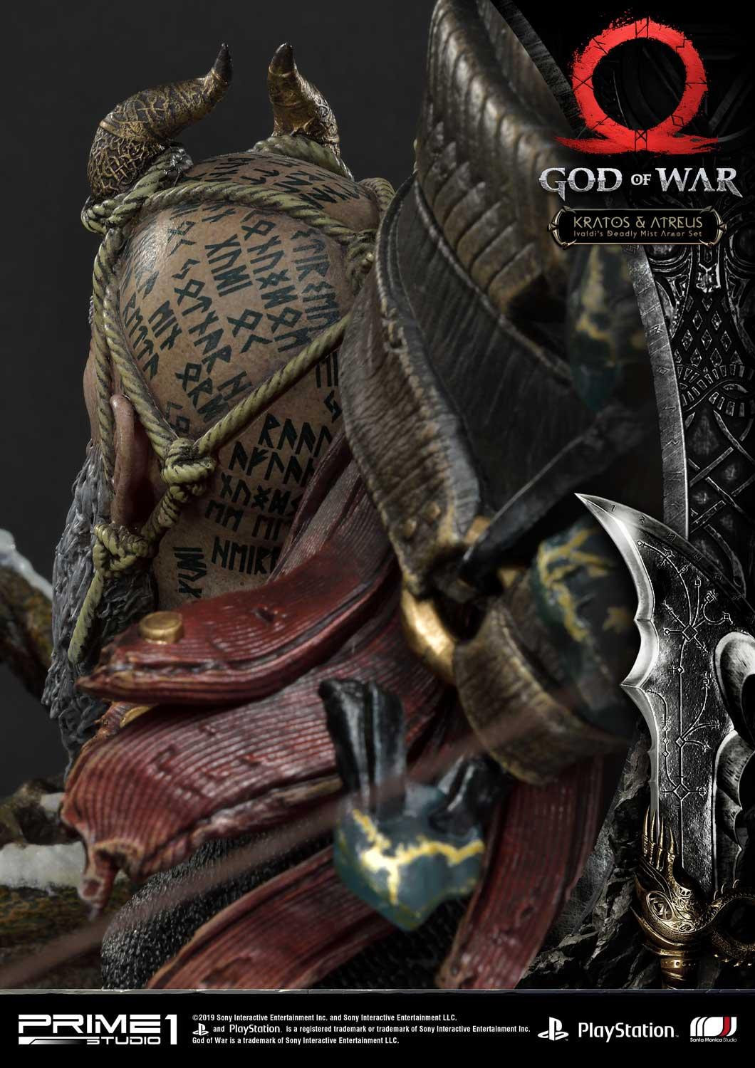 God of War (2018) - Atreus - Kratos - Mimir - Ultimate Premium Masterline  (UPMGOW-02) - 1/4 - Ivaldi's Deadly Mist Armor set (Prime 1 Studio) photo 51