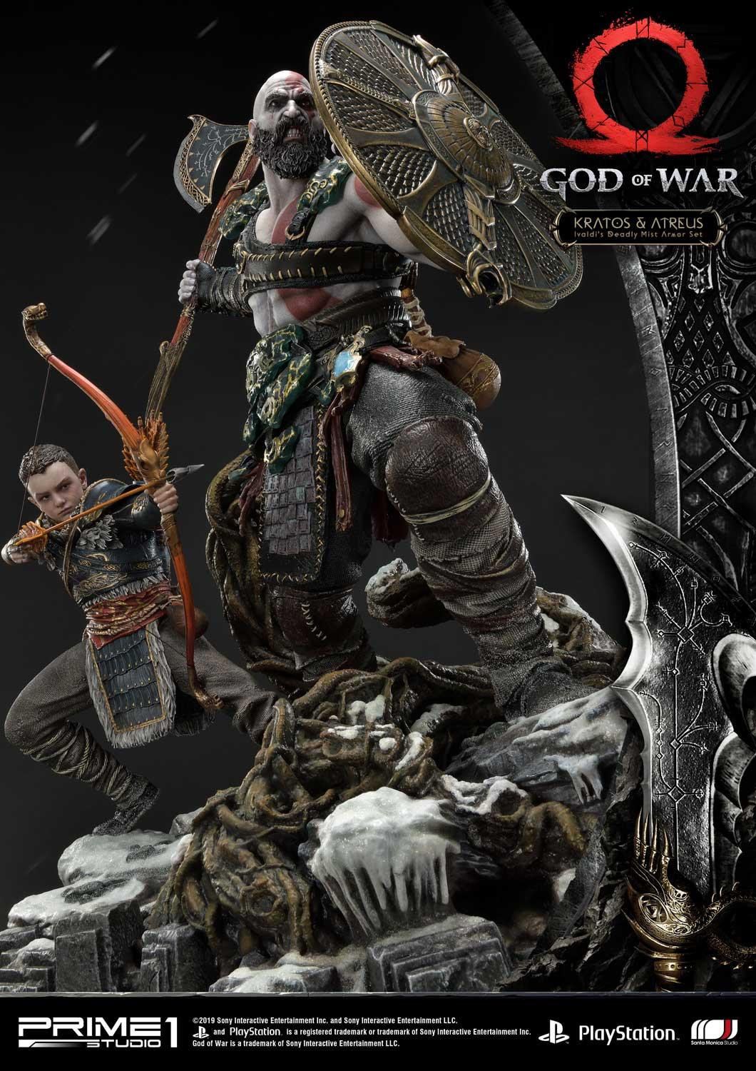 God of War (2018) - Atreus - Kratos - Mimir - Ultimate Premium Masterline  (UPMGOW-02) - 1/4 - Ivaldi's Deadly Mist Armor set (Prime 1 Studio) photo 54