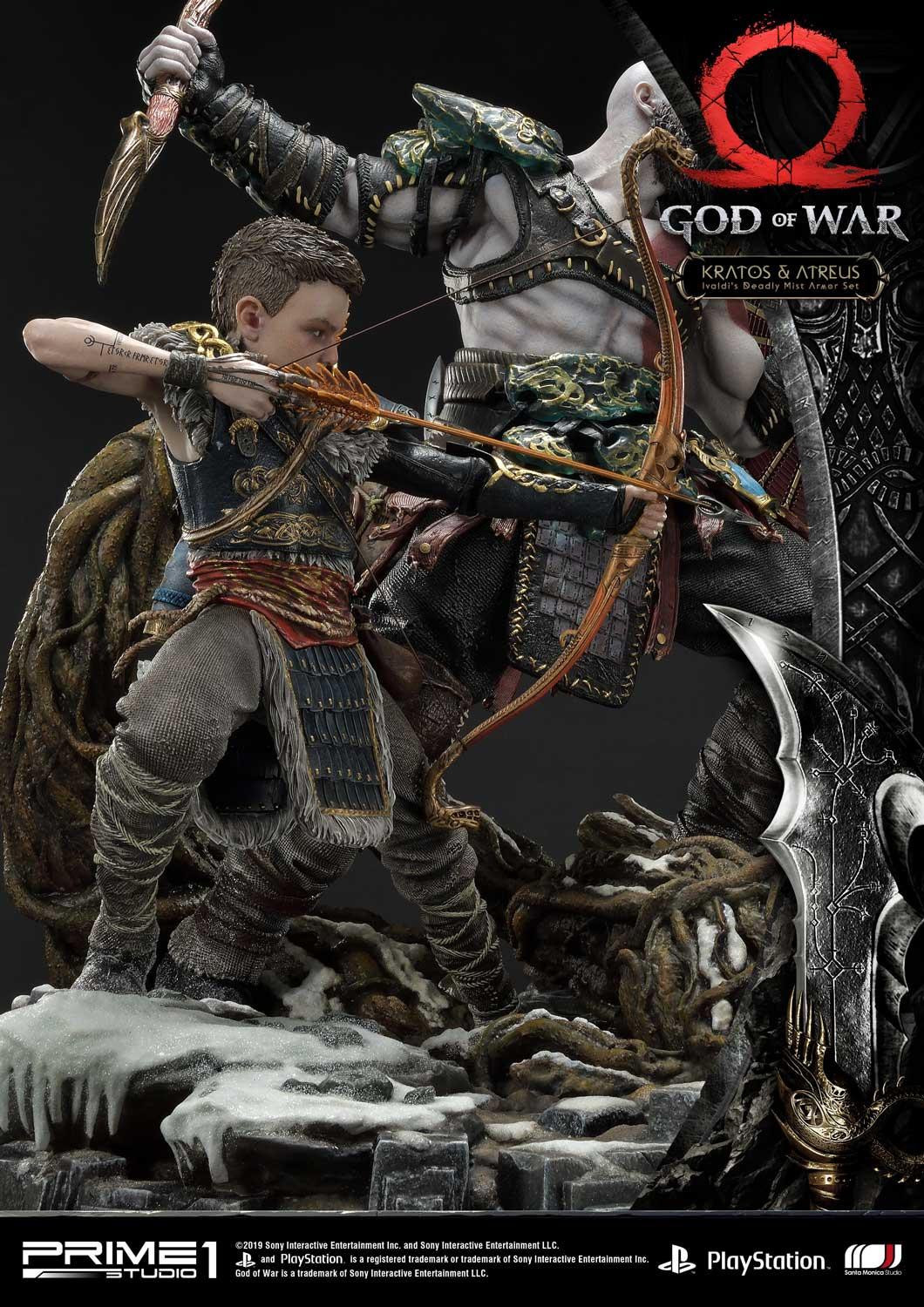 God of War (2018) - Atreus - Kratos - Mimir - Ultimate Premium Masterline  (UPMGOW-02) - 1/4 - Ivaldi's Deadly Mist Armor set (Prime 1 Studio) photo 56