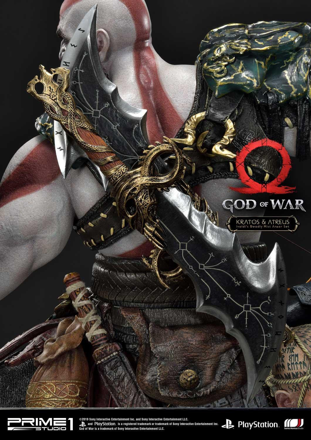 God of War (2018) - Atreus - Kratos - Mimir - Ultimate Premium Masterline  (UPMGOW-02) - 1/4 - Ivaldi's Deadly Mist Armor set (Prime 1 Studio) photo 60