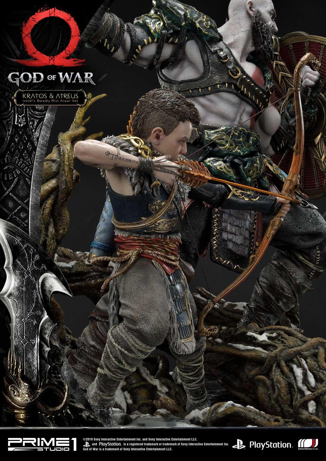 God of War (2018) - Atreus - Kratos - Mimir - Ultimate Premium Masterline  (UPMGOW-02) - 1/4 - Ivaldi's Deadly Mist Armor set (Prime 1 Studio) photo 62