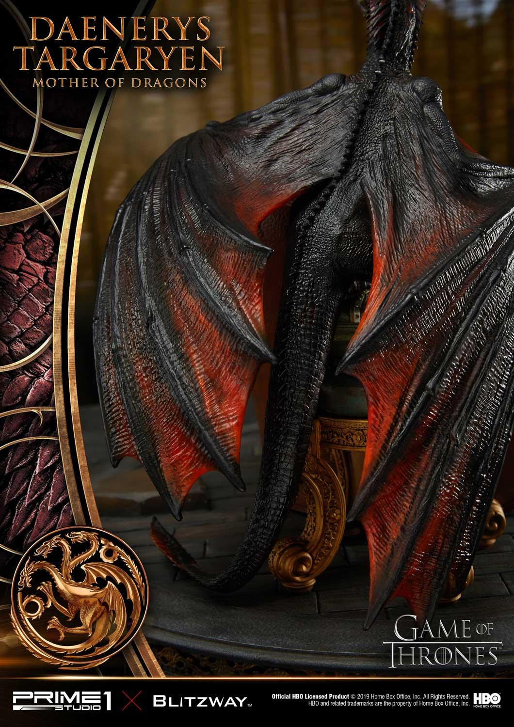 Game of Thrones - Daenerys Targaryen - Drogon - Rhaegal - Viserion - Ultimate Premium Masterline  (UPMGOT-01) - 1/4 (Blitzway, Hive, Prime 1 Studio) photo 3