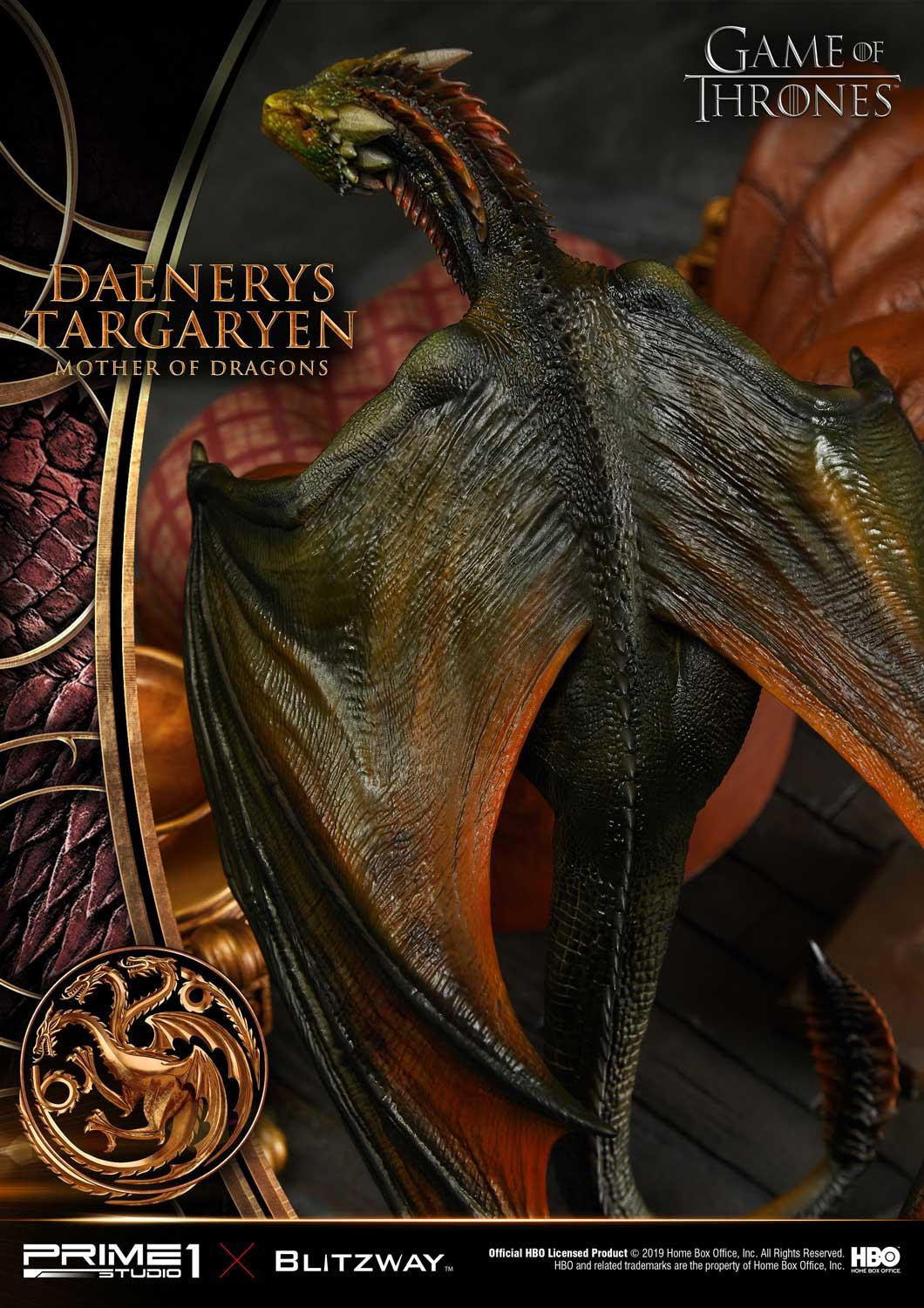 Game of Thrones - Daenerys Targaryen - Drogon - Rhaegal - Viserion - Ultimate Premium Masterline  (UPMGOT-01) - 1/4 (Blitzway, Hive, Prime 1 Studio) photo 4