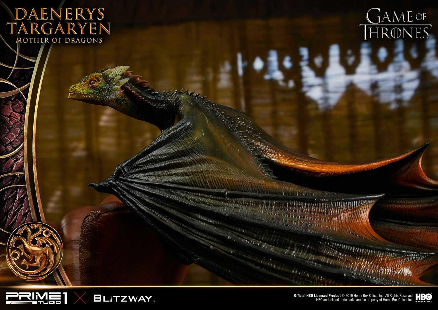 Game of Thrones - Daenerys Targaryen - Drogon - Rhaegal - Viserion - Ultimate Premium Masterline  (UPMGOT-01) - 1/4 (Blitzway, Hive, Prime 1 Studio) photo 9