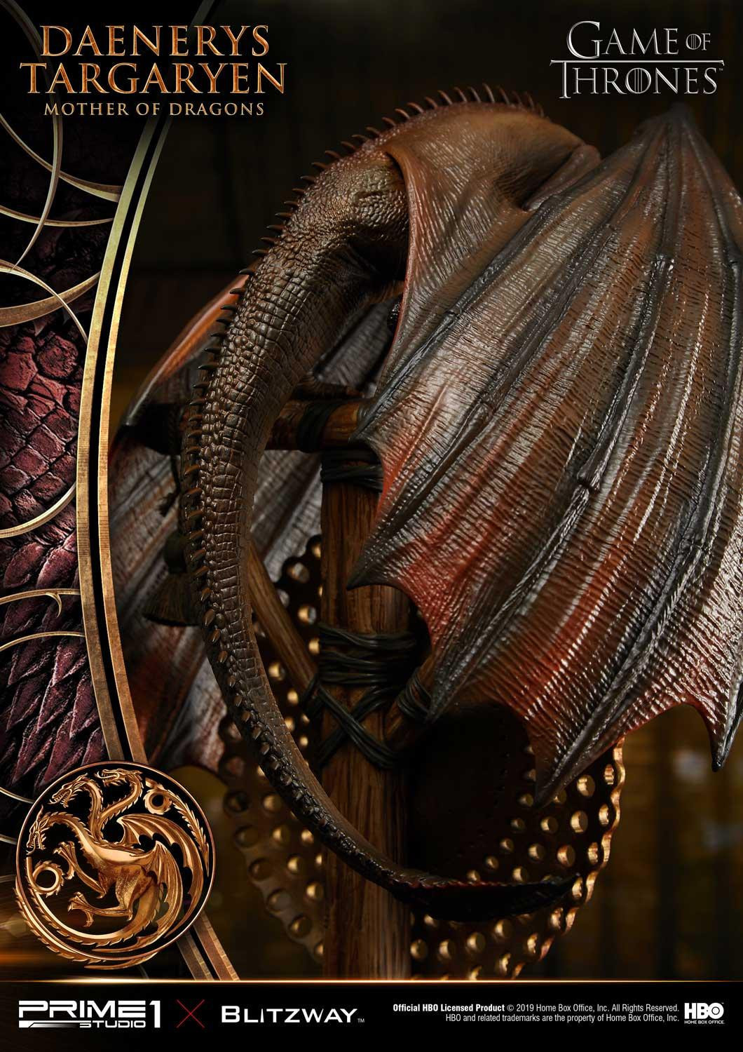 Game of Thrones - Daenerys Targaryen - Drogon - Rhaegal - Viserion - Ultimate Premium Masterline  (UPMGOT-01) - 1/4 (Blitzway, Hive, Prime 1 Studio) photo 21