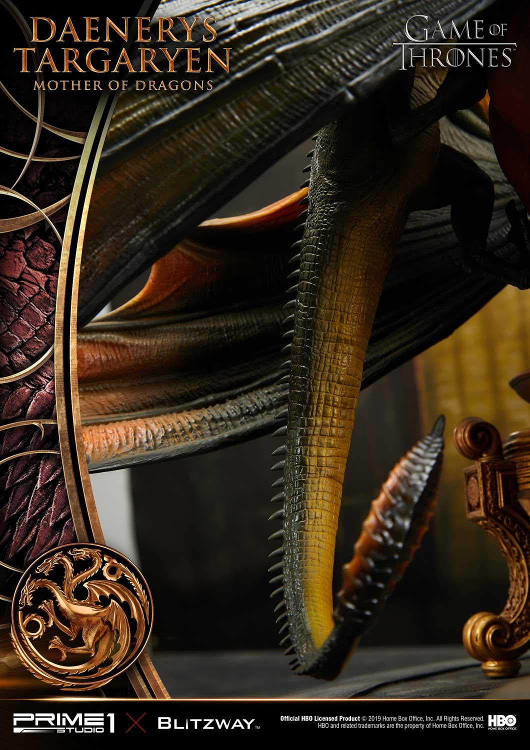 Game of Thrones - Daenerys Targaryen - Drogon - Rhaegal - Viserion - Ultimate Premium Masterline  (UPMGOT-01) - 1/4 (Blitzway, Hive, Prime 1 Studio) photo 23