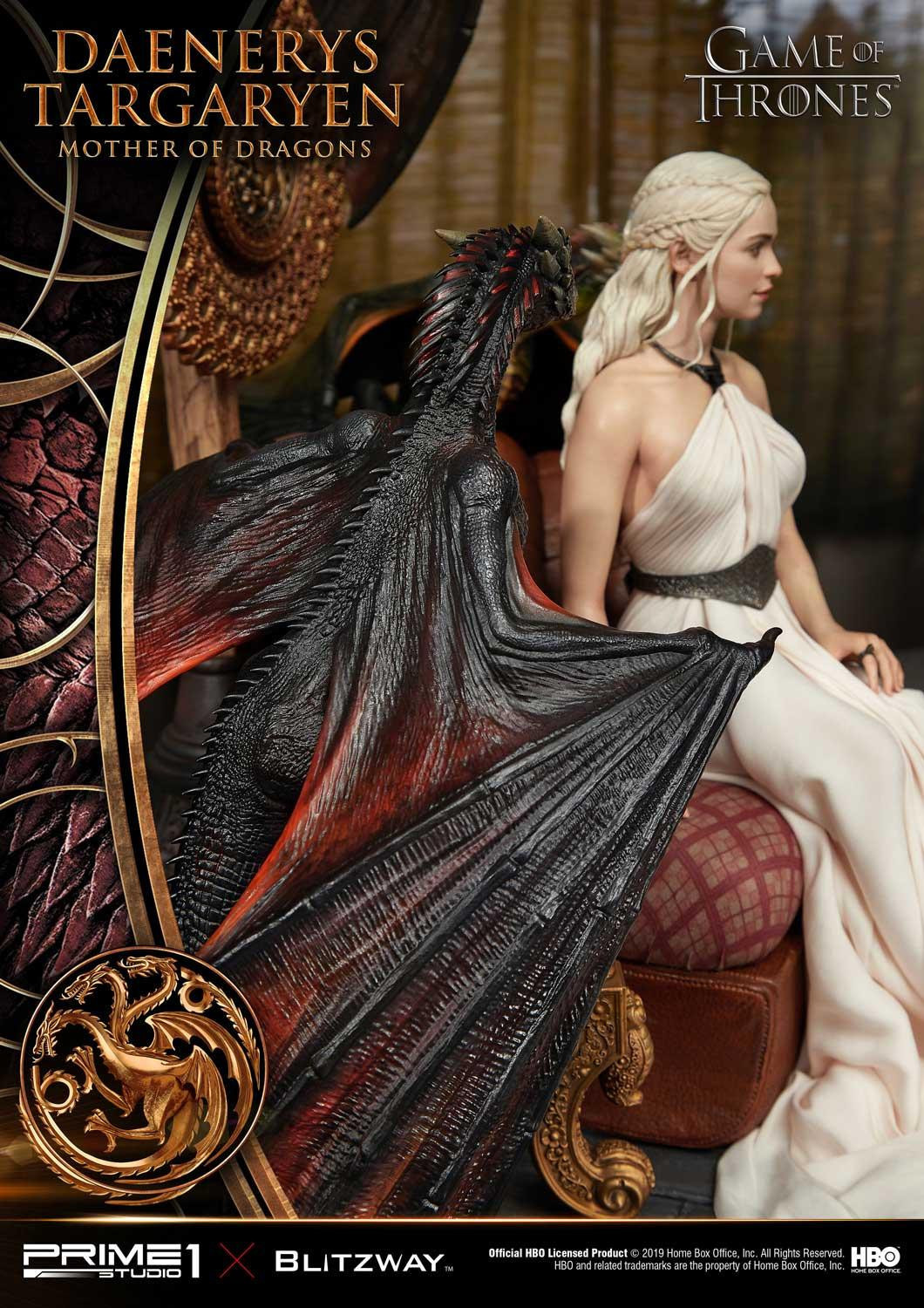 Game of Thrones - Daenerys Targaryen - Drogon - Rhaegal - Viserion - Ultimate Premium Masterline  (UPMGOT-01) - 1/4 (Blitzway, Hive, Prime 1 Studio) photo 27