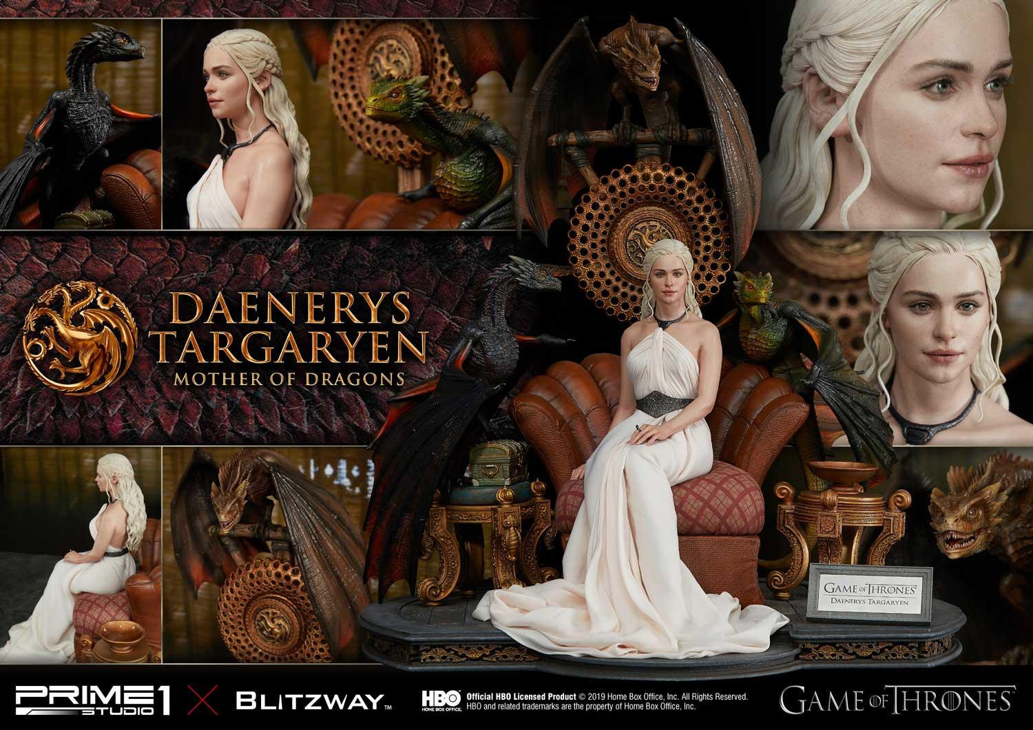 Game of Thrones - Daenerys Targaryen - Drogon - Rhaegal - Viserion - Ultimate Premium Masterline  (UPMGOT-01) - 1/4 (Blitzway, Hive, Prime 1 Studio) photo 30
