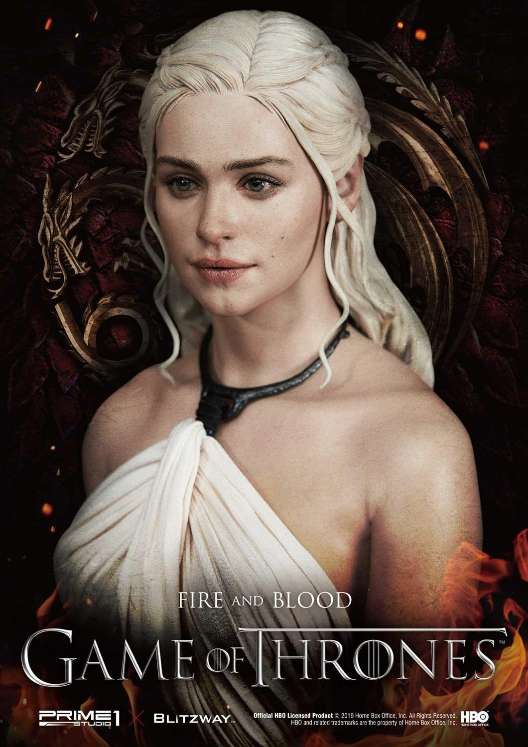 Game of Thrones - Daenerys Targaryen - Drogon - Rhaegal - Viserion - Ultimate Premium Masterline  (UPMGOT-01) - 1/4 (Blitzway, Hive, Prime 1 Studio) photo 31