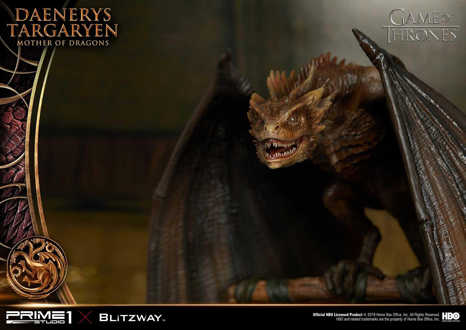 Game of Thrones - Daenerys Targaryen - Drogon - Rhaegal - Viserion - Ultimate Premium Masterline  (UPMGOT-01) - 1/4 (Blitzway, Hive, Prime 1 Studio) photo 40