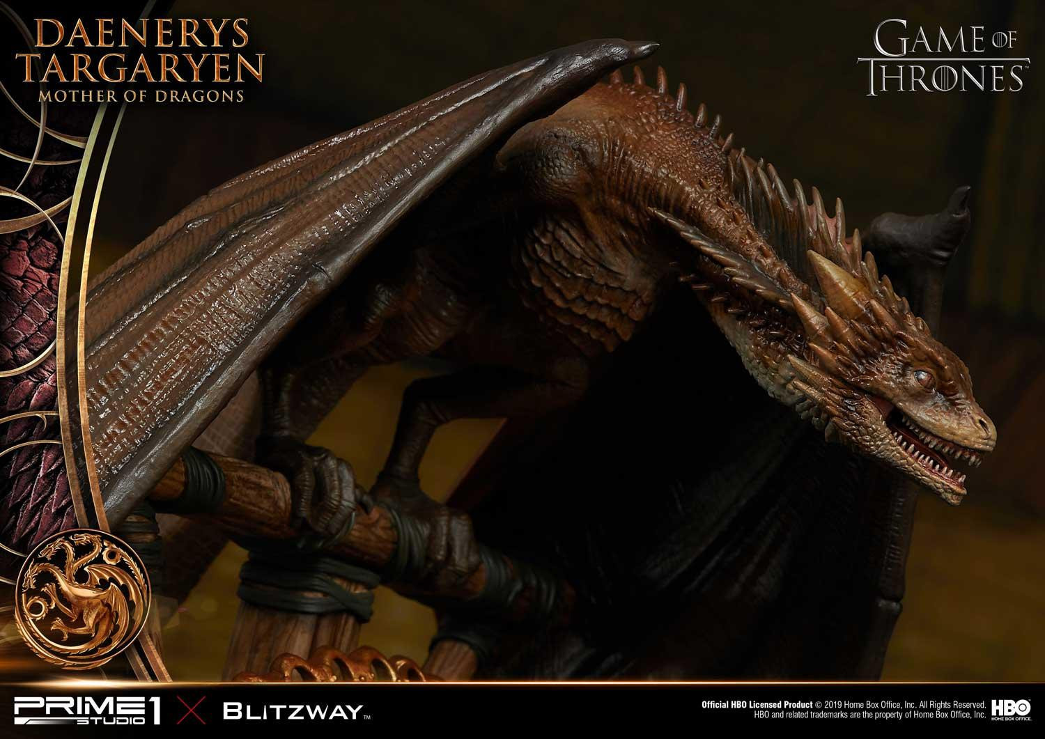 Game of Thrones - Daenerys Targaryen - Drogon - Rhaegal - Viserion - Ultimate Premium Masterline  (UPMGOT-01) - 1/4 (Blitzway, Hive, Prime 1 Studio) photo 43