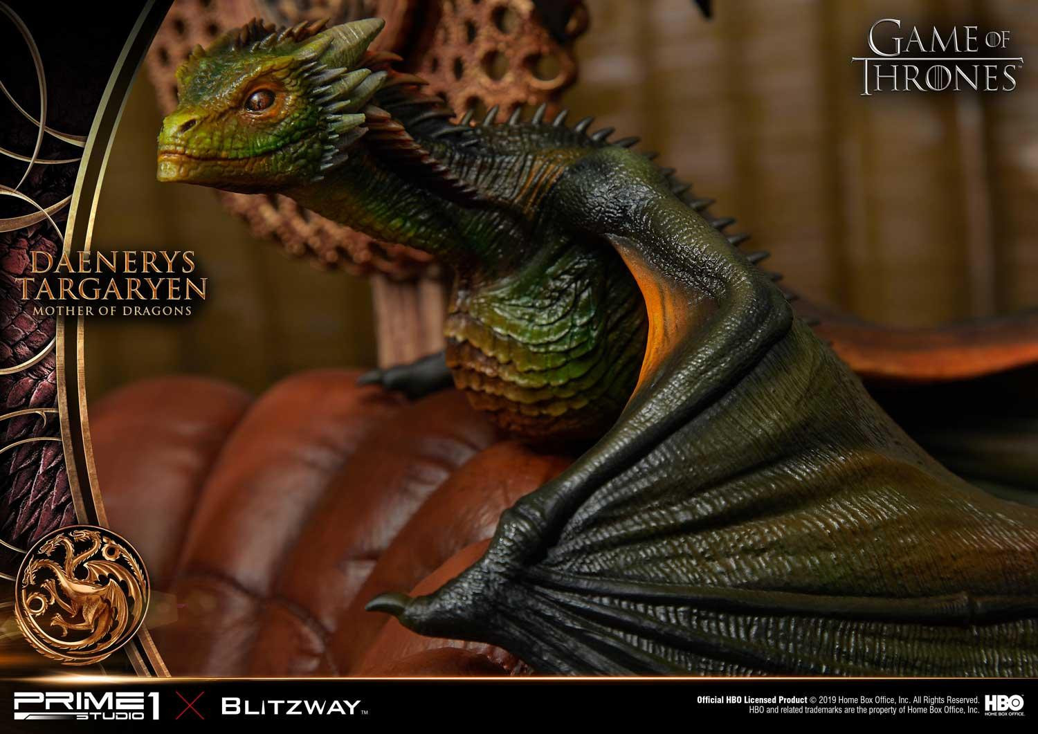 Game of Thrones - Daenerys Targaryen - Drogon - Rhaegal - Viserion - Ultimate Premium Masterline  (UPMGOT-01) - 1/4 (Blitzway, Hive, Prime 1 Studio) photo 54