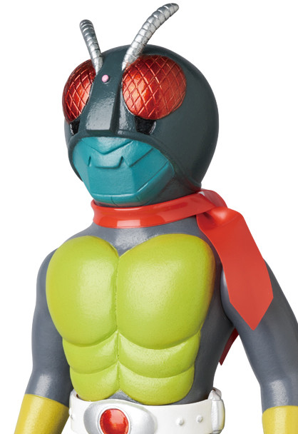 Kamen Rider - Kamen Rider Ichigo - Toei Retro Sofubi Collection - Gensakuban Kamen Rider (Setteiga Color) (Medicom Toy) photo 2