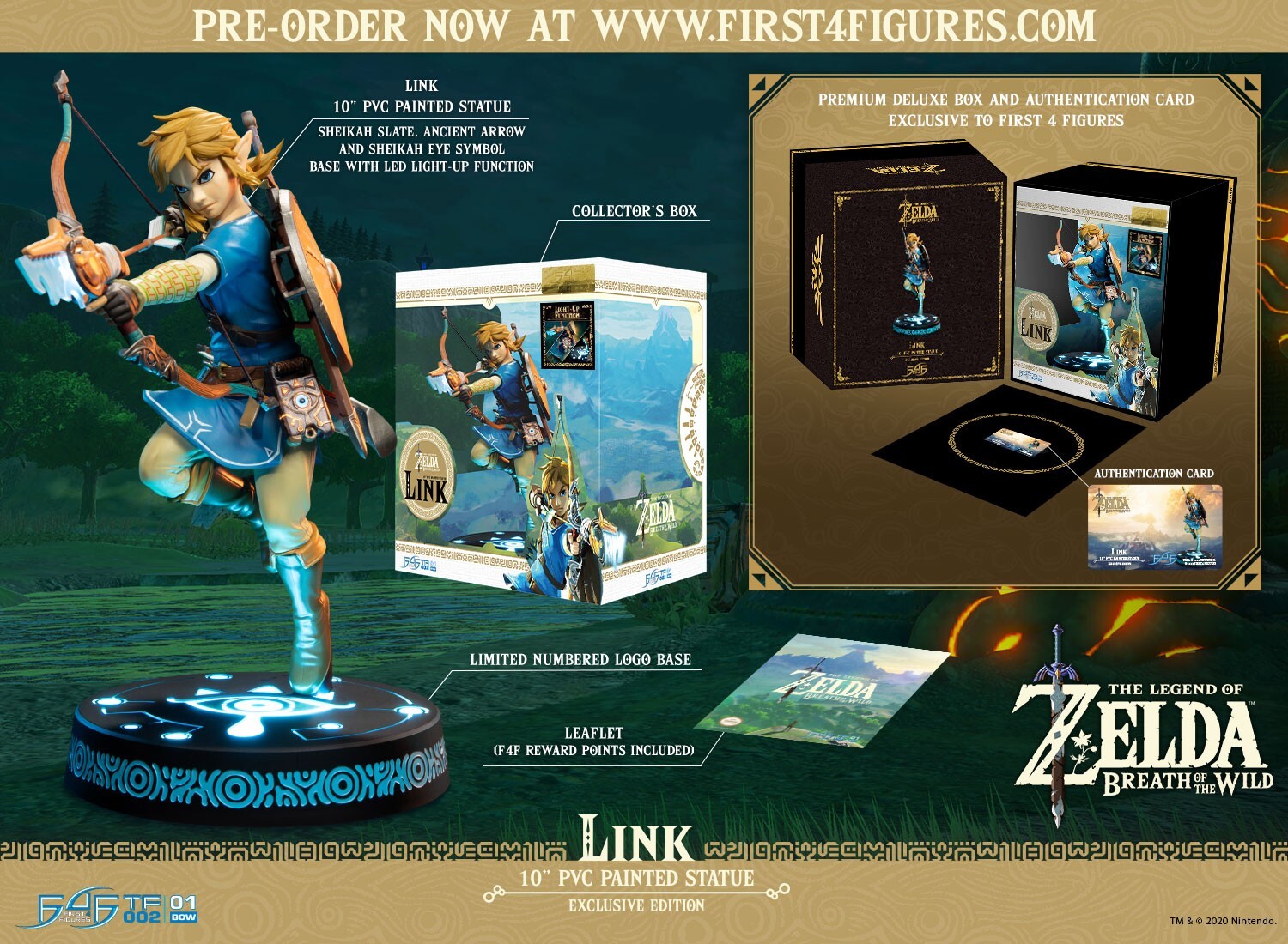 Zelda no Densetsu: Breath of the Wild - Link - Light-Up Figure (First 4 Figures) photo 3