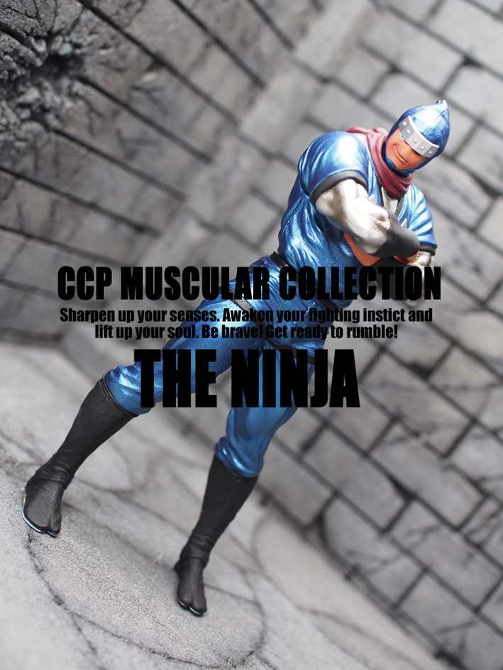 Kinnikuman - The Ninja - CCP Muscular Collection (NO.36) - Akuma Roku Kishi Shoki Toujou Ver. Gensaku Blue Metallic (CCP) photo 3