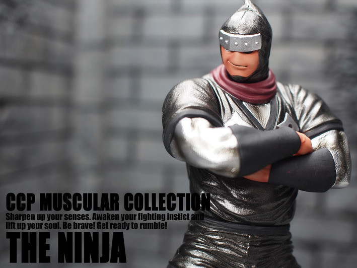 Kinnikuman - The Ninja - CCP Muscular Collection  (NO.36) - Akuma Roku Kishi Shoki Toujou Ver. Gensaku Black Metallic (CCP) photo 3