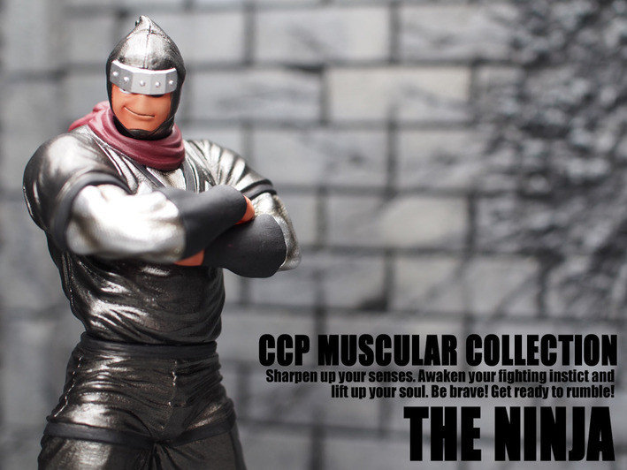 Kinnikuman - The Ninja - CCP Muscular Collection  (NO.36) - Akuma Roku Kishi Shoki Toujou Ver. Gensaku Black Metallic (CCP) photo 6