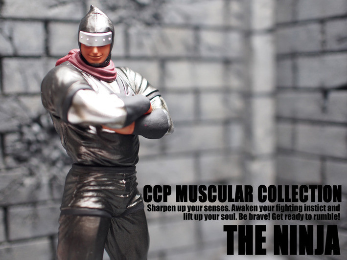 Kinnikuman - The Ninja - CCP Muscular Collection (NO.36) - Kouki Toujou Ver. Gensaku Black Metallic (CCP) photo 4