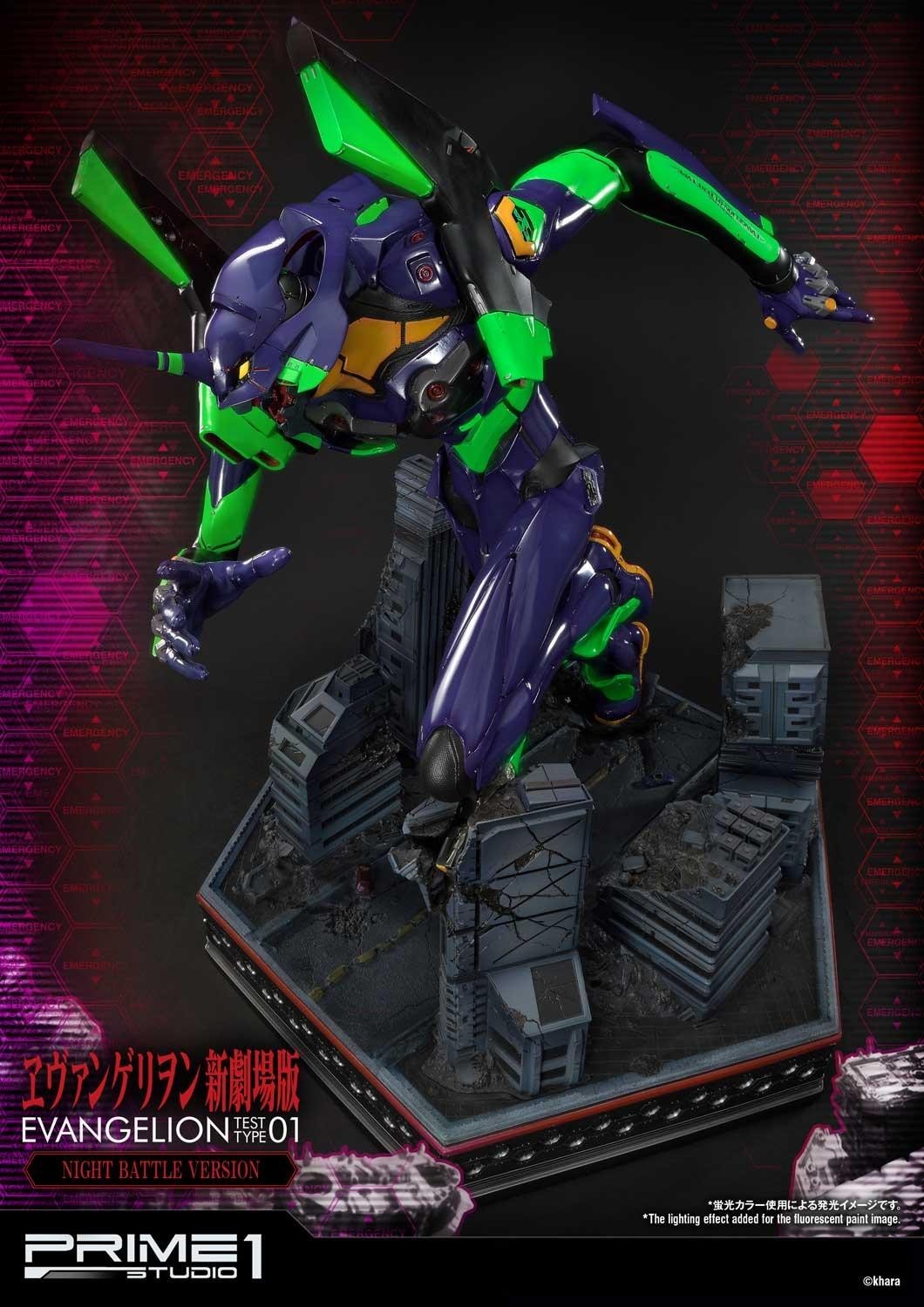 Evangelion Shin Gekijouban - EVA-01 - Ultimate Diorama Masterline  (UDMEVA-01NB) - Night Battle version (Prime 1 Studio) photo 24