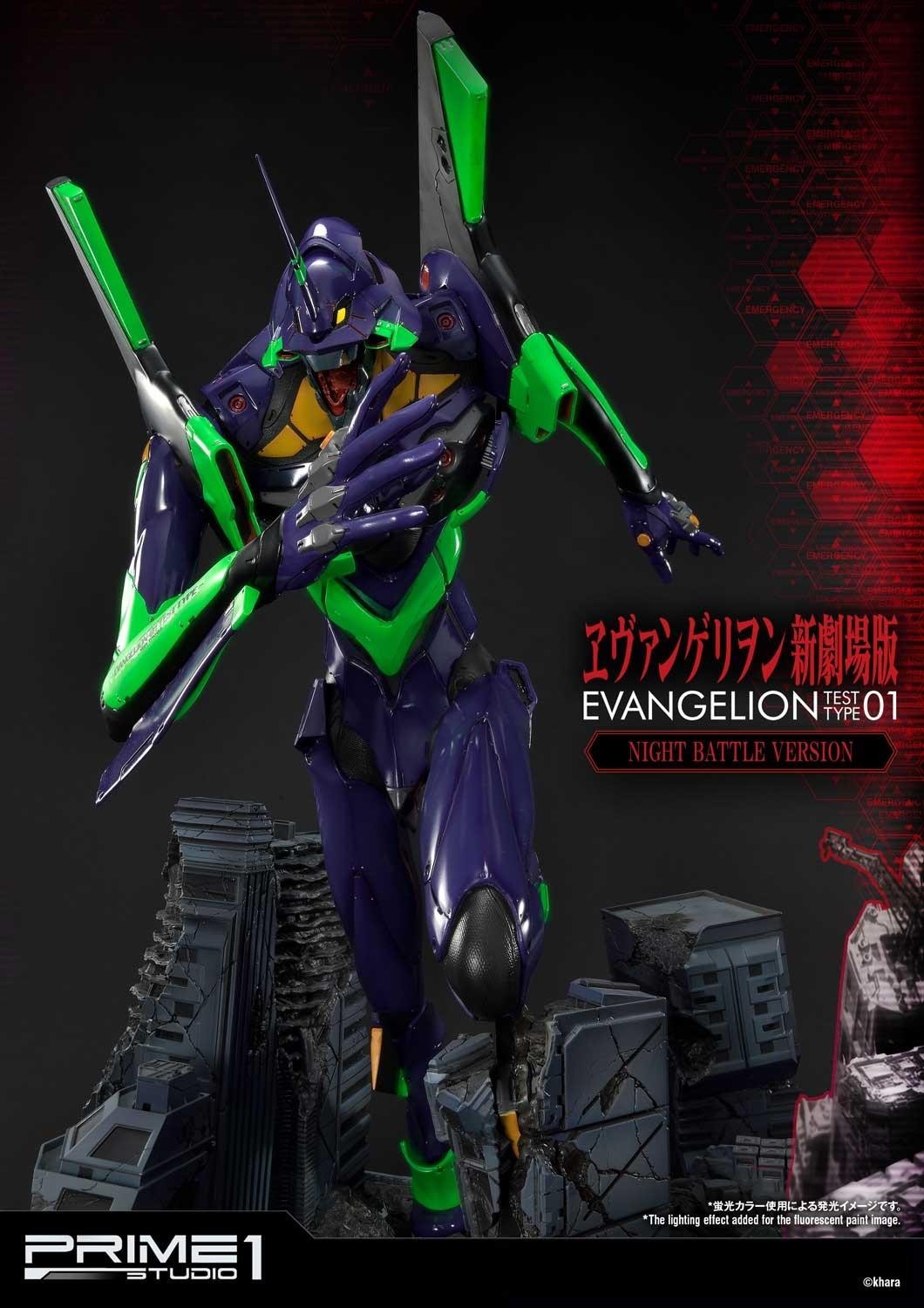 Evangelion Shin Gekijouban - EVA-01 - Ultimate Diorama Masterline  (UDMEVA-01NB) - Night Battle version (Prime 1 Studio) photo 26