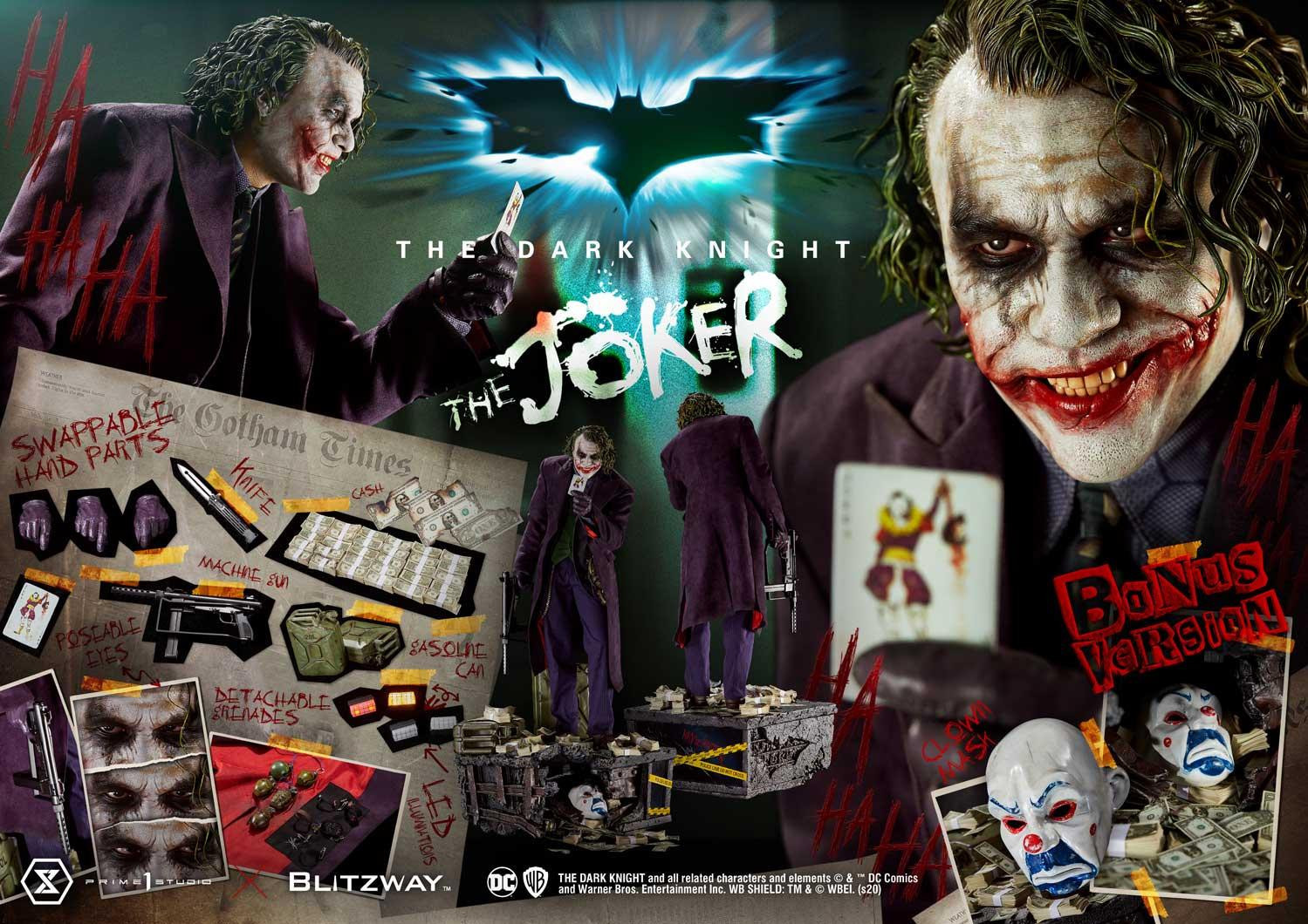 The Dark Knight - Joker - Museum Masterline Series  (MMTDK-01S) - 1/3 - Bonus Version (Blitzway, Prime 1 Studio) photo 39