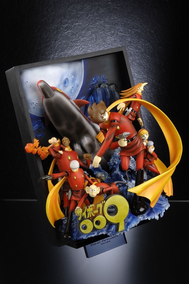 Cyborg 009 - Albert Heinrich - Chang Changku - Francoise Arnoul - Great Britain - Ivan Whisky - Jet Link - Pyunma - Shimamura Joe - 3D Polyresin Poster Art - Real Artwork Series (Happinet, R.A.W.S) photo 2