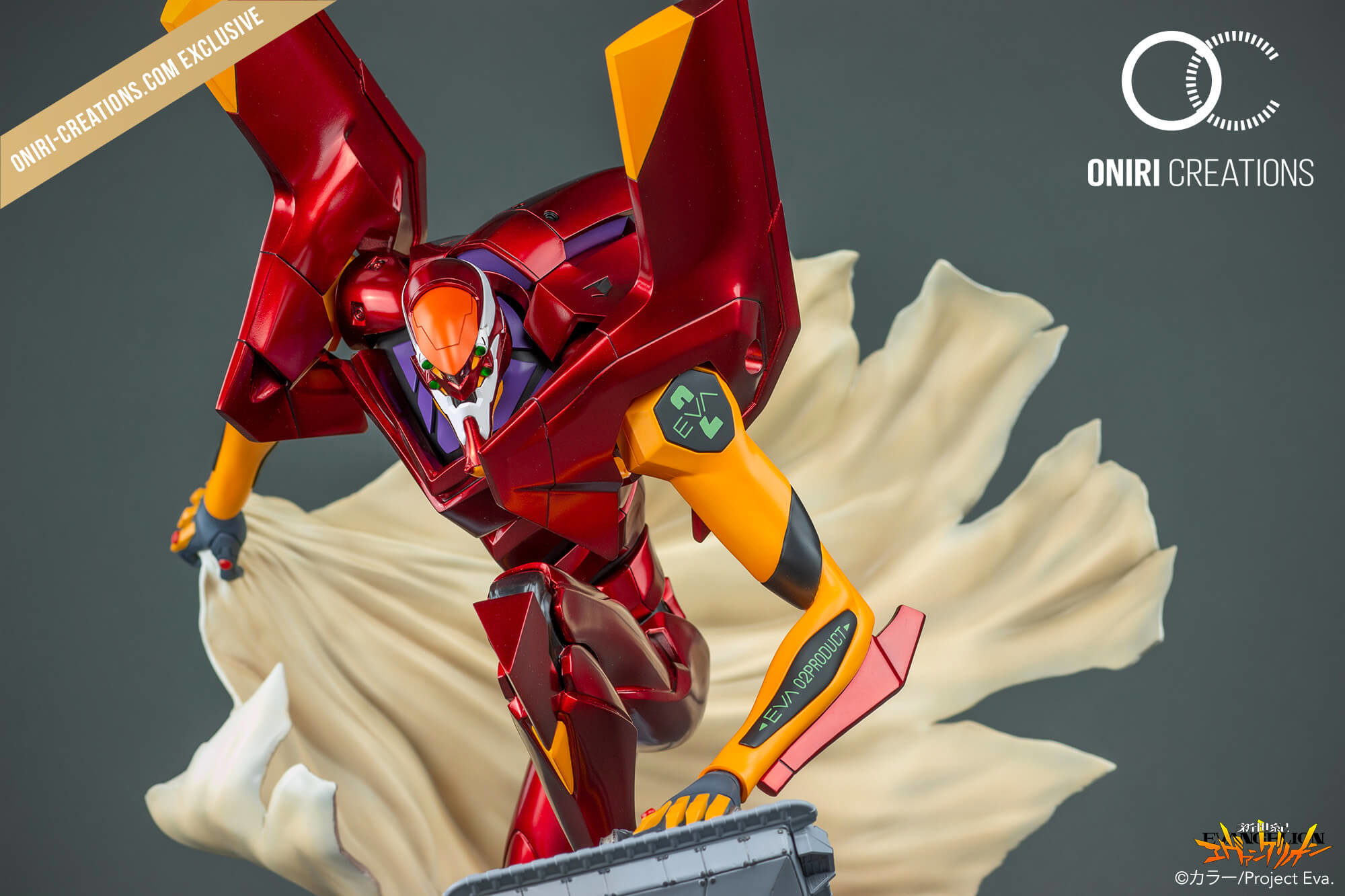 Shin Seiki Evangelion - EVA-02 - Metallic Variant Exclusive (Hive, Oniri Creations) photo 2