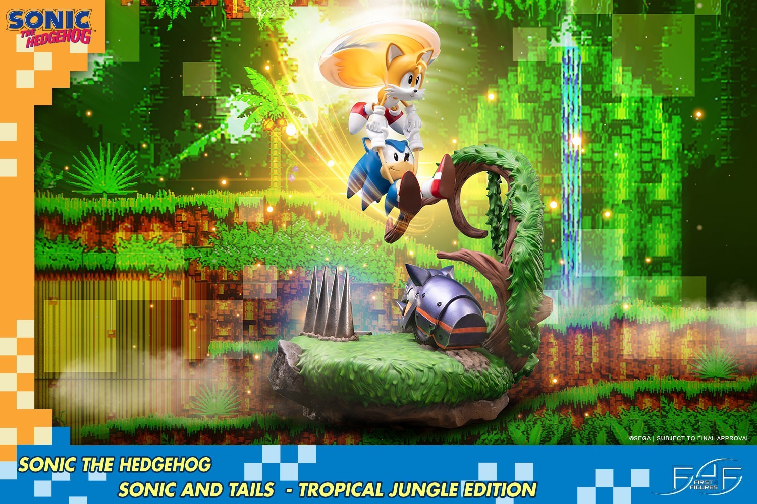 Sonic the Hedgehog - Cyclone - Miles "Tails" Prower - Diorama - Tropical Jungle Edition (First 4 Figures) photo 4