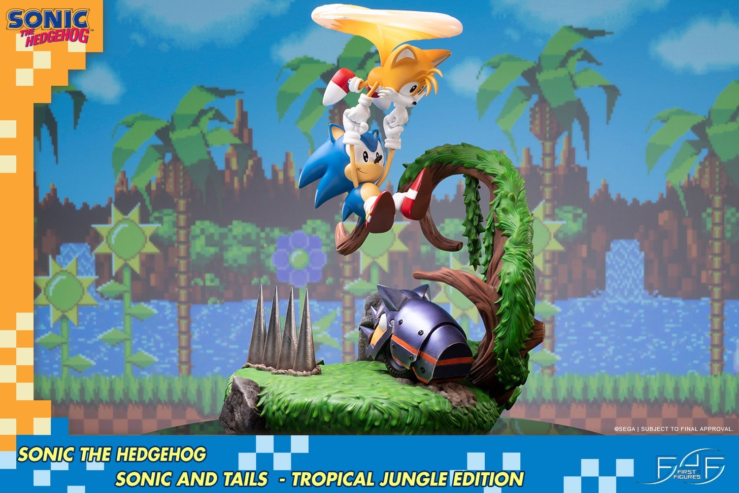 Sonic the Hedgehog - Cyclone - Miles "Tails" Prower - Diorama - Tropical Jungle Edition (First 4 Figures) photo 17