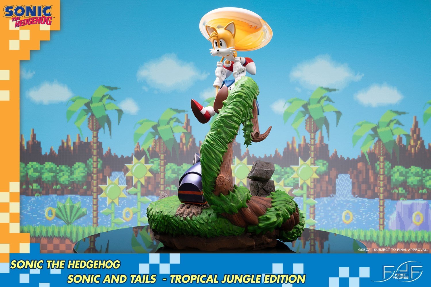 Sonic the Hedgehog - Cyclone - Miles "Tails" Prower - Diorama - Tropical Jungle Edition (First 4 Figures) photo 19